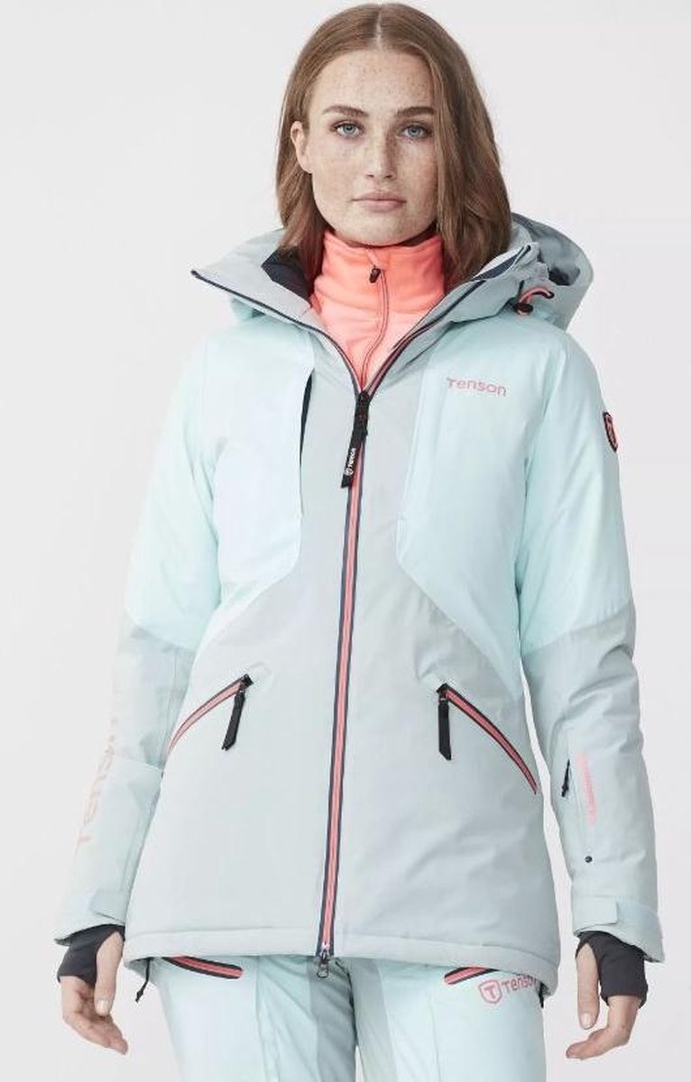 Tenson Blizza - Ski jas - Dames - Licht Turquoise - Maat 40 | bol.com