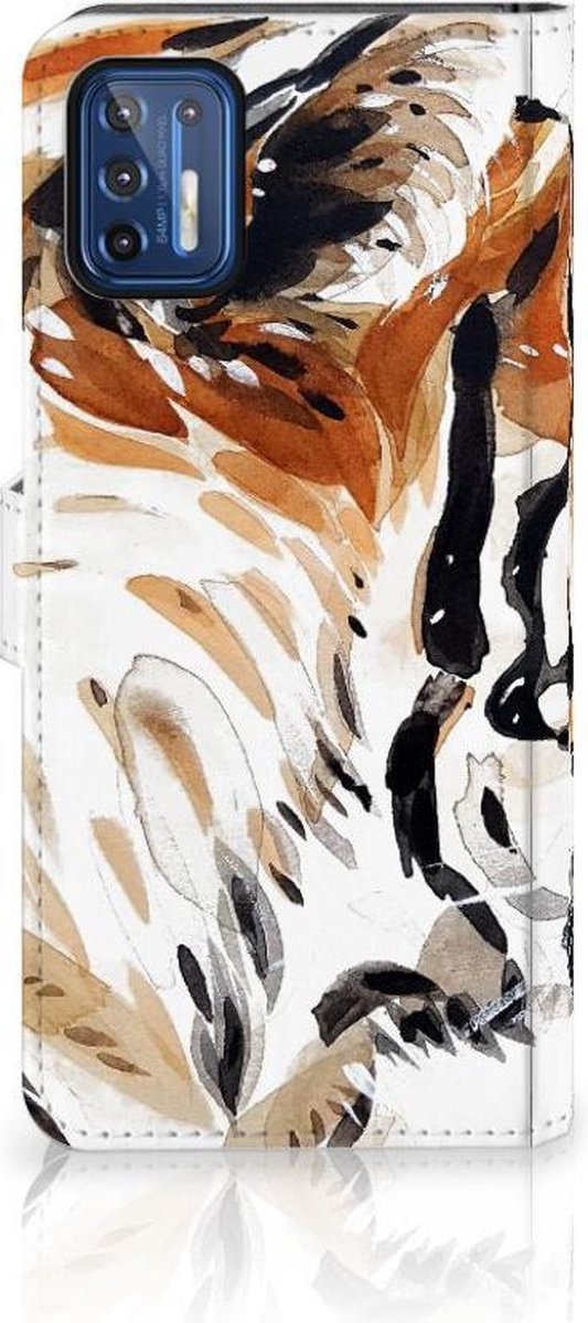 Hoesje Motorola Moto G9 Plus Watercolor Tiger