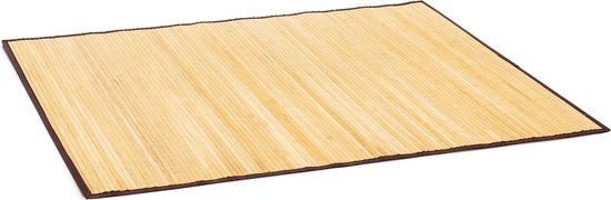 Relaxdays badmat bamboe - douchemat antislip laag - houten douchemat - versch. groottes - Naturel, 100 x 80 cm