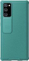 Hoesje geschikt voor Samsung Galaxy Note 20 back cover - CamShield Pro Armor Case - Licht Groen