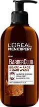 L’Oréal Paris Men Expert ME BARBER CLUB WASH B250 FR/NL WASH gel nettoyant visage Hommes 200 ml