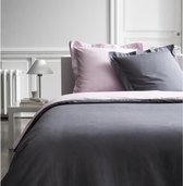 Beddengoed 220X240 2 personen Tweekleurige roze percal PREMIUM