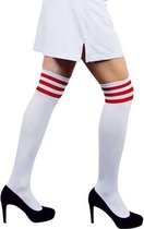 Witbaard Kousen Cheerleader Dames Polyester Wit/rood One-size