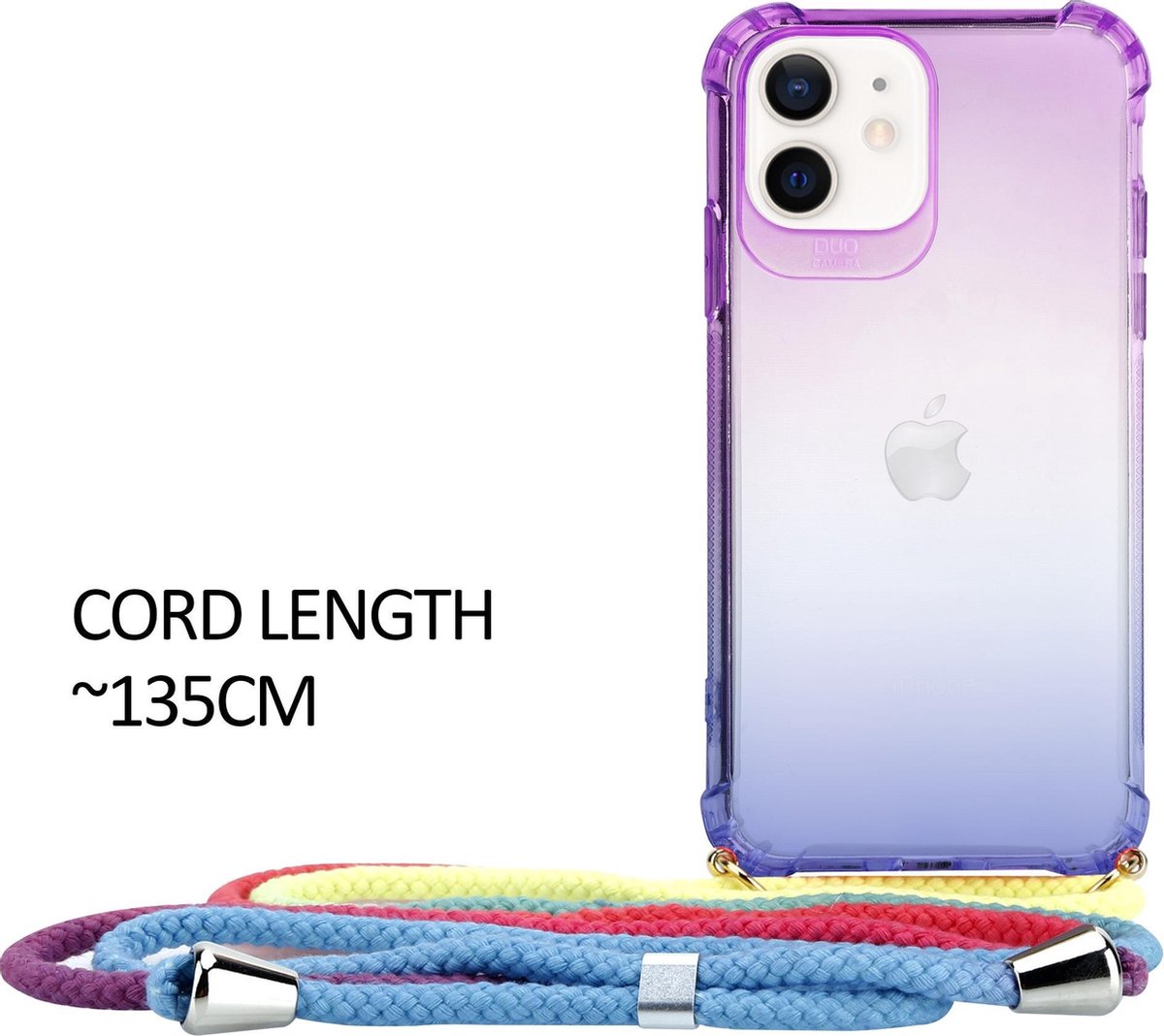 ShieldCase Hoesje met koord iPhone 12 / iPhone 12 Pro - 6.1 inch