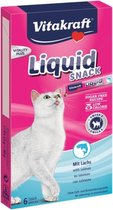 Vitakraft Cat Liquid - Zalm & Omega - Kattensnack - 6 st