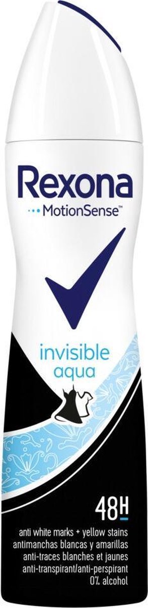 Rexona Invisible Aqua Deodorant - 6 x 150 ml - Voordeelverpakking