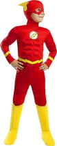FUNIDELIA Deluxe Flash kostuum voor jongens - Maat: 122 - 134 cm