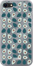 6F hoesje - geschikt voor iPhone 7 - Transparant TPU Case - Avocado's #ffffff