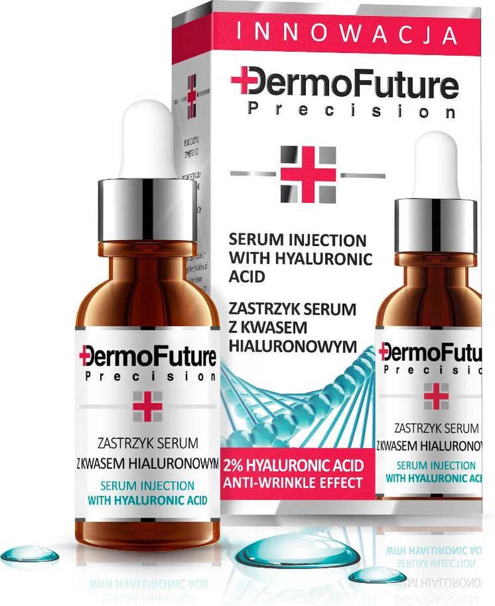Dermofuture Serum Injection With Hyaluronic Acid Kuracja Do Twarzy Z Kwasem Hialuronowym 20ml (w)
