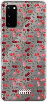 6F hoesje - geschikt voor Samsung Galaxy S20 -  Transparant TPU Case - Cherry's #ffffff