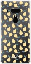 6F hoesje - geschikt voor HTC U12+ -  Transparant TPU Case - Pears #ffffff