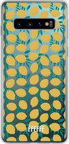 6F hoesje - geschikt voor Samsung Galaxy S10 -  Transparant TPU Case - Lemons #ffffff