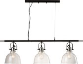 J-line Hanglamp 3 Lampen Magali Staal Glas Transparant