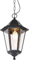 QAZQA havana - Klassieke Hanglamp voor buiten - 1 lichts - L 20 cm - Zwart - Buitenverlichting