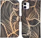 iMoshion Design Softcase Book Case iPhone 11 hoesje - Golden Leaves