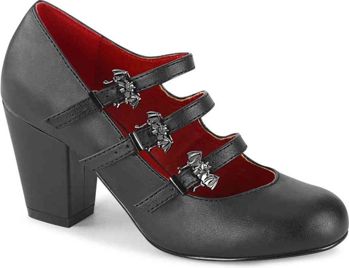 DemoniaCult - VIVIKA38 Hoge hakken - Vleermuis - 37 Shoes - Zwart