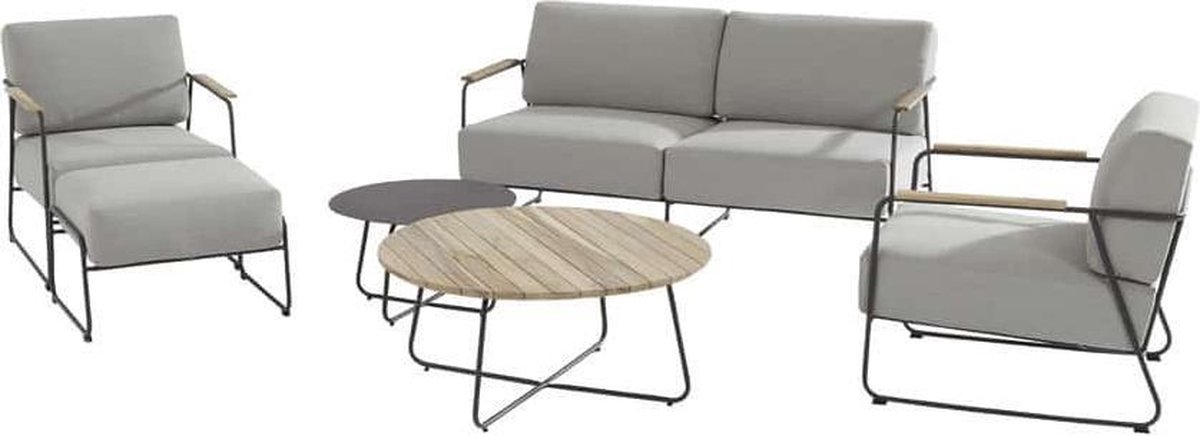 4 Seasons Outdoor Axel loungetafel Ø73 cm - teak