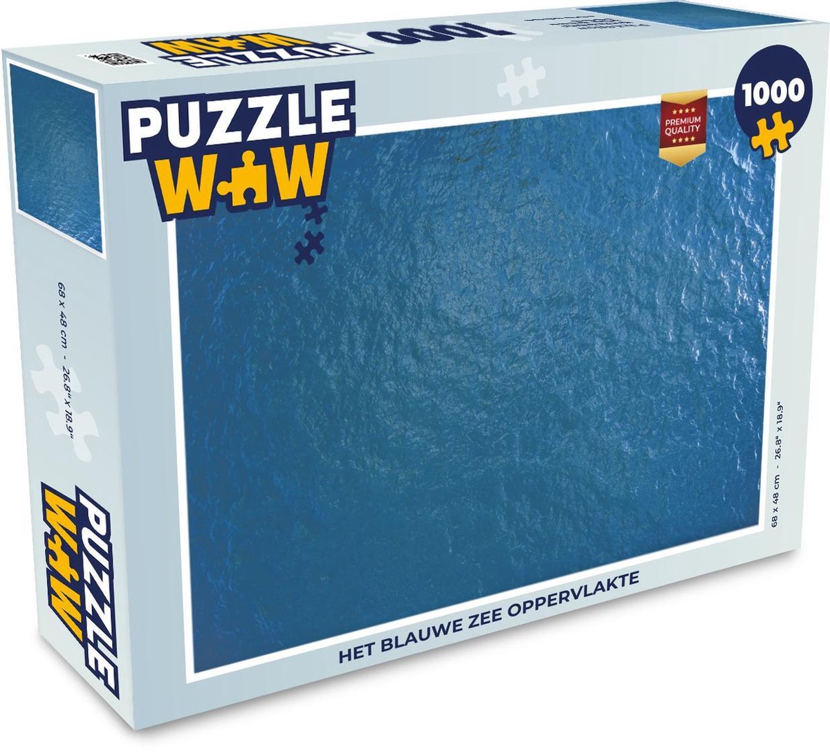Afbeelding van product Puzzel 1000 stukjes volwassenen Zee 1000 stukjes - Het blauwe zee oppervlakte - PuzzleWow heeft +100000 puzzels