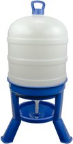 Gaun Pluimvee drinktoren – Op pootjes – 16 cm hoog – 40 Liter inhoud – Met sifon – Blauw