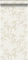Origin behang bamboe bladeren beige - 347735 - 0.53 x 10.05 m