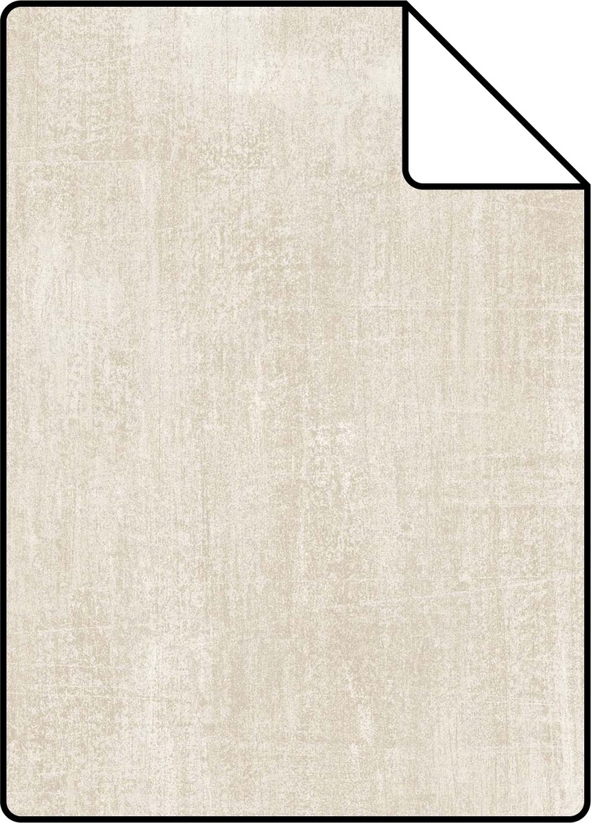 Proefstaal ESTAhome behang geschilderd effect crème beige - 26.5 x 21 cm - 127635-S