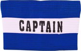 Precision Aanvoerdersband Captain Polyester Blauw/wit Maat M