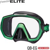 TUSA Snorkelmasker Duikbril Freedom Elite M1003QB -EO - zwart/groen