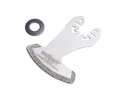 wolfcraft - Multitool zaagblad Diamant voor Tegels & Voegen - Universele aansluiting - Tegel vervangen - 3950000