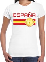 Espana / Spanje landen t-shirt wit dames L
