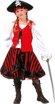 Verkleedpak Piraat Meisje Zwarthart 152 - Carnavalskleding