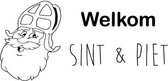 Muursticker Welkom Sint & Piet - Default -  -  sinterklaas  alle - Muursticker4Sale