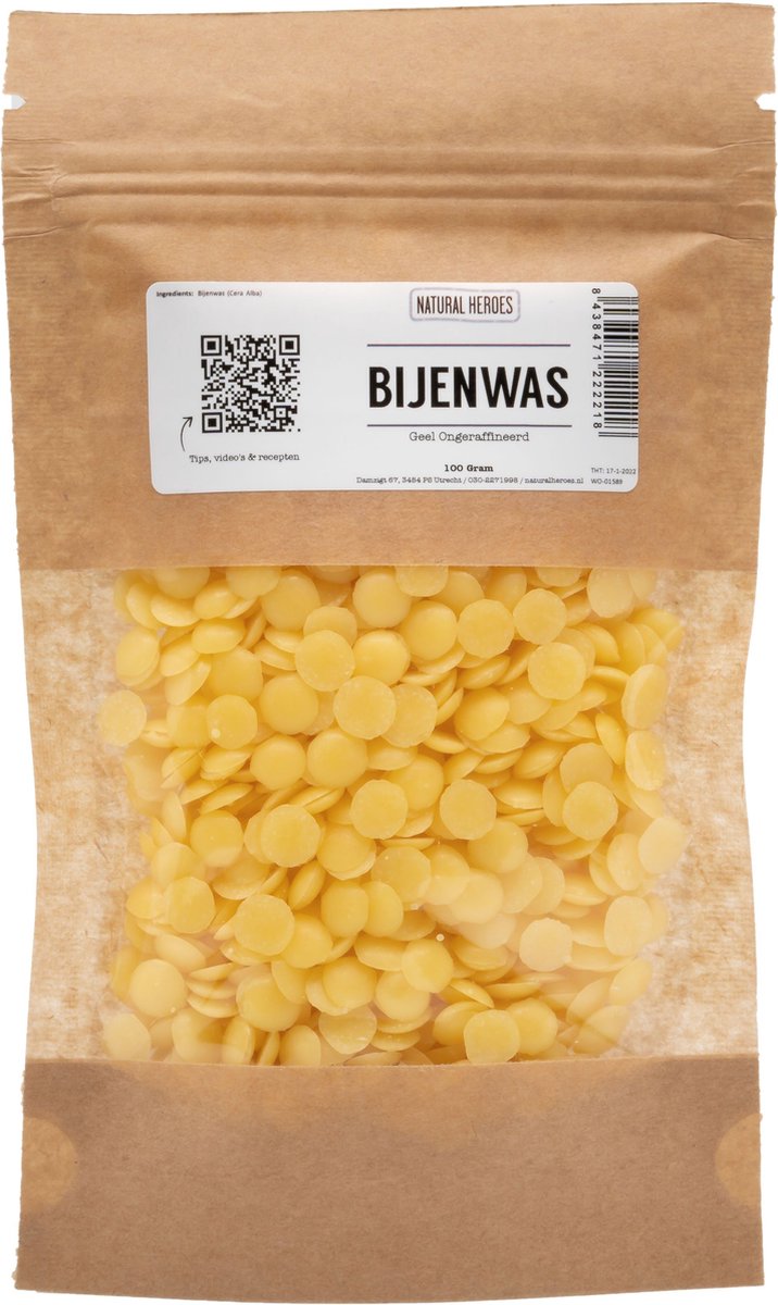 Goedkoopste Natural Heroes - Bijenwas (Geel) 500 gram