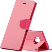 GOOSPERY FANCY DIARY Horizontale Flip Leather Case voor Galaxy Note 9, met houder & kaartsleuven & portemonnee (roze)