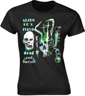 Alien Sex Fiend Dames Tshirt -M- Dead And Buried Zwart