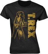 T. Rex Dames Tshirt -XL- Guitar Zwart