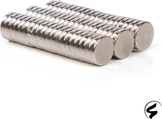 60 Stuks 8x2mm Neodymium Magneten – Rond – Sterke Zilverkleurige Magneetjes