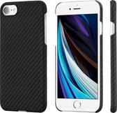 Pitaka - MagEz Case - Apple iPhone SE 2020 - Twill-patroon (zwart)