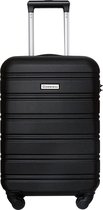 Globeless Handbagage Koffer Zwart - TSA slot - 55x35x20cm - cabin approved trolley