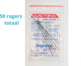 Lactona Interdentaal Ragers - Large/Medium 65mm - Zwart - 10 gripzak x 5 stuks - Voordeelpakket