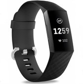 Fitbit Charge 3 silicone band (zwart) - Afmetingen: Maat S