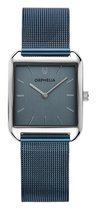 ORPHELIA OR12912 - Horloge - RVS - Blauw - 28x34 mm