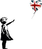 BANKSY UK Election Souvenir Special Balloon Girl Brexit Canvas Print
