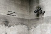 BANKSY What Are You Looking At Security Camera Canvas Print