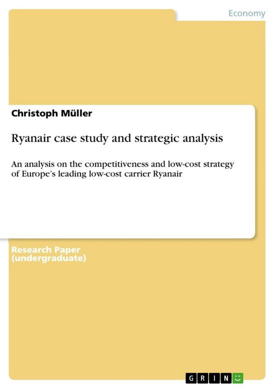 Ryanair case study and strategic analysis - cover