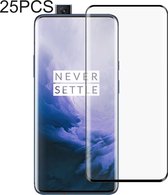 25 PCS Full Glue 3D Curved Edge Full Screen gehard glasfilm voor OnePlus 7 Pro (zwart)