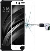 Voor Xiaomi Mi 6 0,33 mm 9H Oppervlaktehardheid Zeefdruk Volledig scherm Gehard glas Screen Protector (wit)