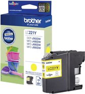 Brother LC221Y - Inktcartridge / Geel