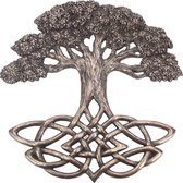 Nemesis Now Muurdecoratie Tree of Life Bronskleurig - Zeer mooi Keltisch Ornament - 33cm