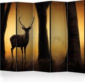 Kamerscherm - Scheidingswand - Vouwscherm - Deer in his natural habitat II [Room Dividers] 225x172 - Artgeist Vouwscherm