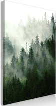 Schilderijen Op Canvas - Schilderij - Coniferous Forest (1 Part) Vertical 40x60 - Artgeist Schilderij